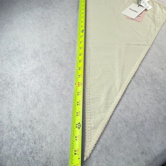 Nanushka Aditi Triangle Scarf Lilac Purple Womens One Size Vegan Leather Bandana - Picture 12 of 13